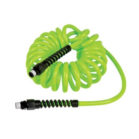 PROTECTIONPRO 0.25 in. x 10 ft. Polyurethane Recoil Hose Green PR2614249